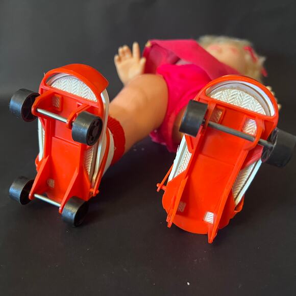 Mattel Baby First Step Doll VTG 1964 Blonde Original Outfit Skates not working - Picture 11 of 12